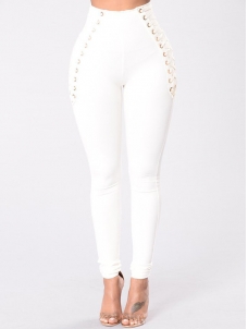 White S-XL Women Fashion Pants