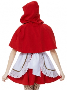 White S-XXL Little Red Riding Hood Costume