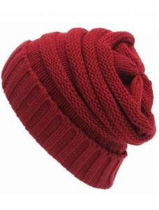 Casual Warm Cable Knit Thick Slouch Hats