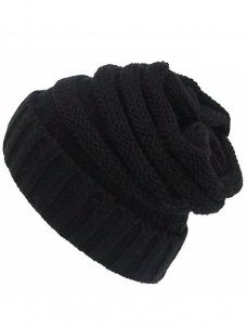 Winter Warm Cable Knit Thick Slouch Hats