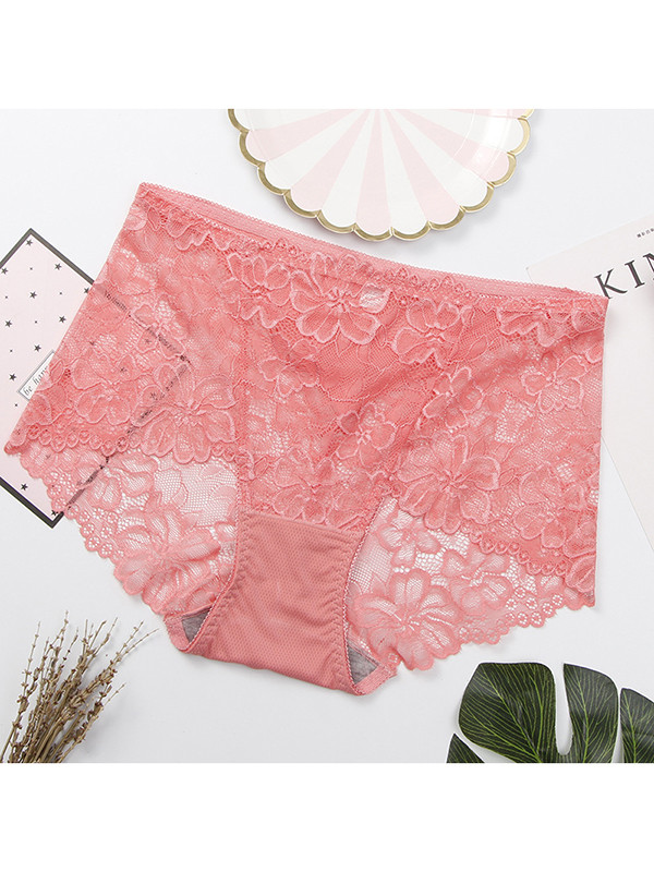 10 Colors M-L Floral Lace Seamless Underwear