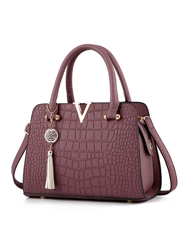 Dark Purple Ladies Fashion Hand Bags