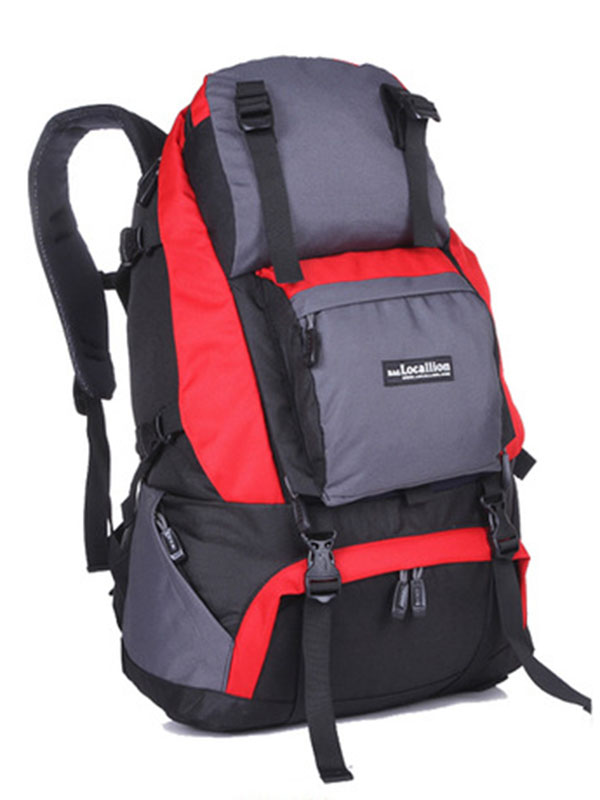 Men Outdoor Camping Hiking Travel Backpacks Red