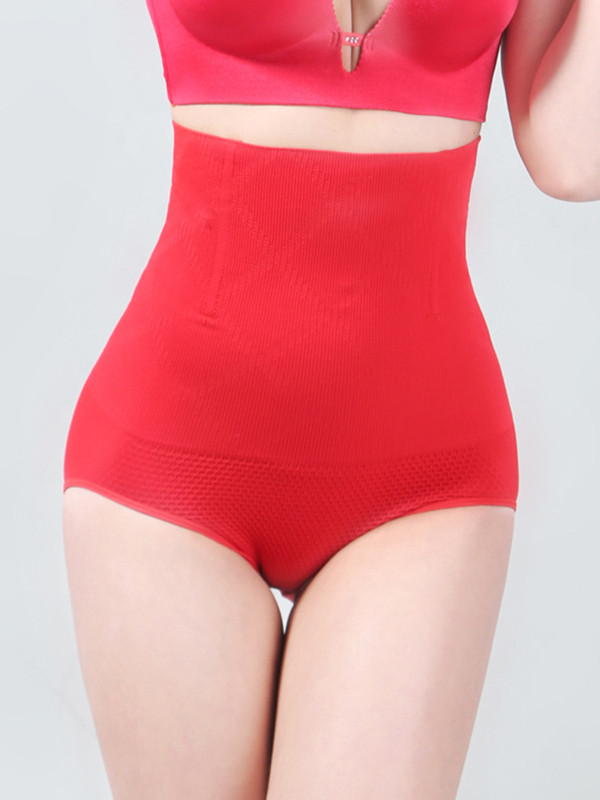 Red M-2XL High Waist Seamless Underwear