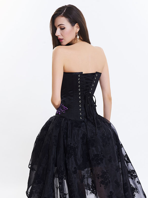 Sexy Back Lace Up Overbust Steampunk Corset