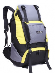 Men Outdoor Camping Hiking Travel Backpacks Yellow