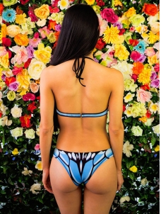 Popular Design Women Sexy Halter Bikini Blue