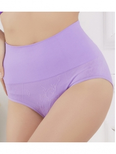 Purple Sexy Cotton Seamless Panties