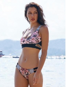 Sexy Women Swimsuit Swimwear Solid Brazilian Push Up Bikini