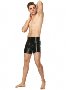 Sexy Men Zipper Front Underwear Short Lingerie