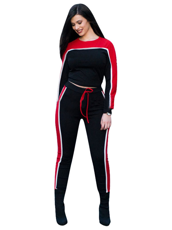 Women Black New Style Sports Casual Suits