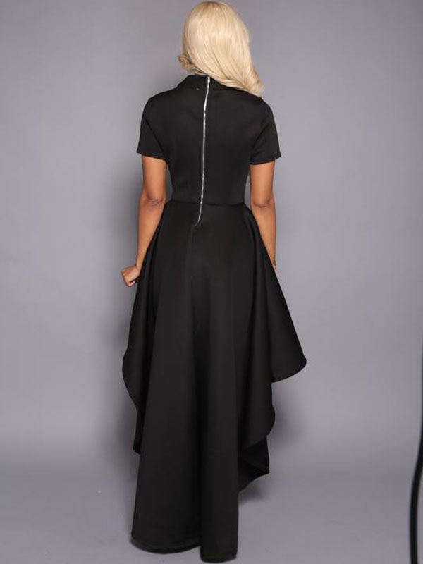 Women Long Sleeves Casual Fashion Summer Dress Black