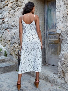 Summer Women Casual White Sleeveless Maxi Dress