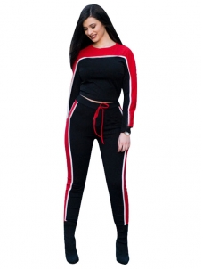 Women Black New Style Sports Casual Suits