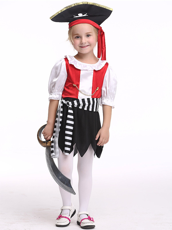 Kid Pirate Halloween Costume With Hat