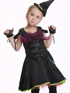 Black Kids Moonlight Witch Cosplay Costume
