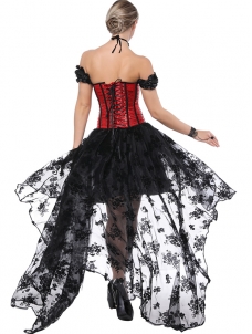 Sexy Off Shoulder Lace Up Corset Dress
