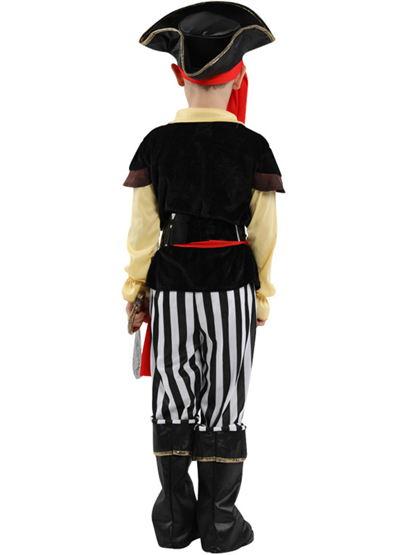 Deluxe Captain Boy Costume With Hat 
