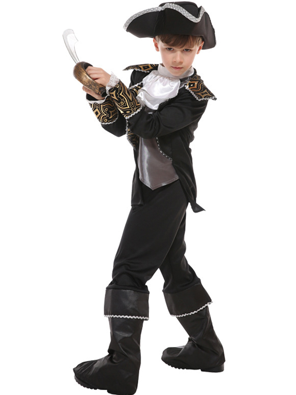 Deluxe Halloween Costume Pirate boy Costume
