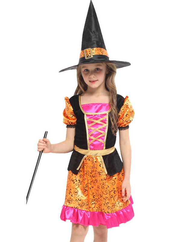 Girls Witch Costumes Performance Clothes