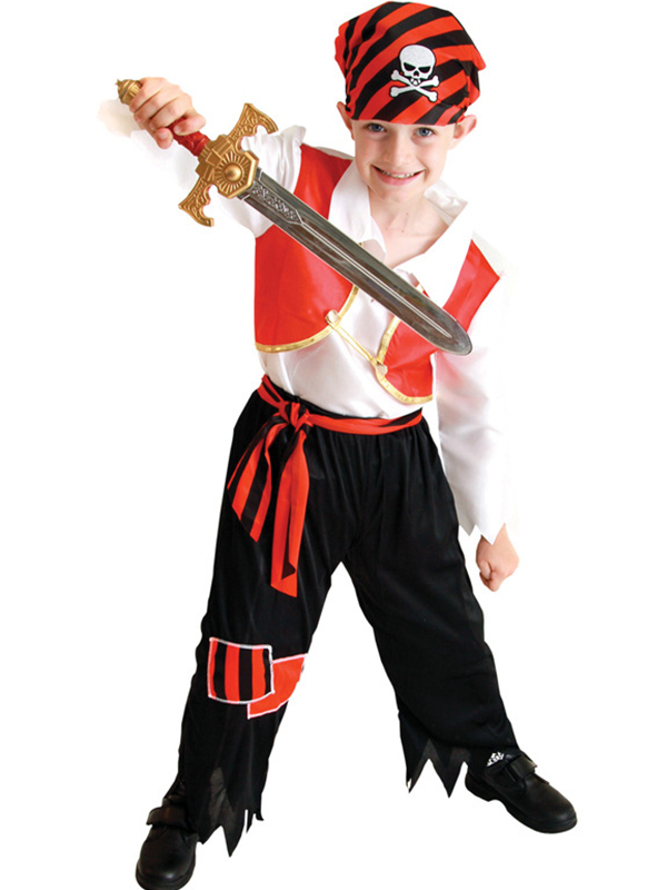 Halloween Cosplay Pirate Boy Costume