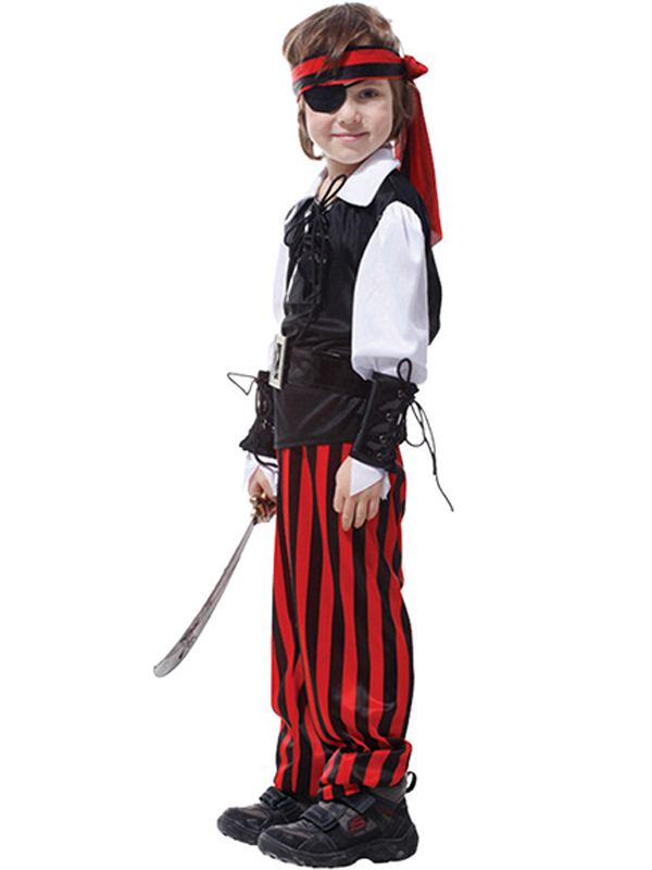 Halloween Sets of Pirate Cosplay Kids Costume