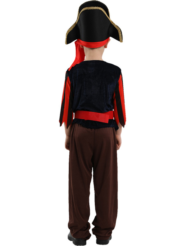 New Deluxe Pirate Caption Kids Cosplay Costume 