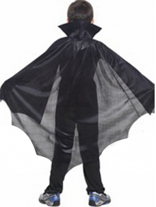 Child Vampire Black Tulle Cloak Costume
