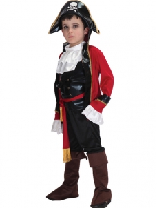 Deluxe Halloween Pirate Captain Kids Costume 
