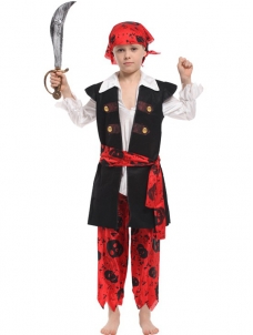 Fashion Halloween Pirate Mascot Dance Kids Costumes