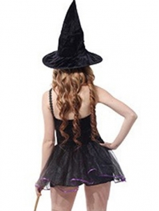Girls Witch Halloween Costume Dress Purple