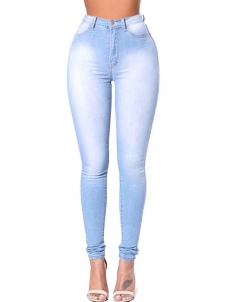  Fashion Brazilian Jeans Pencil Leggings Light Blue