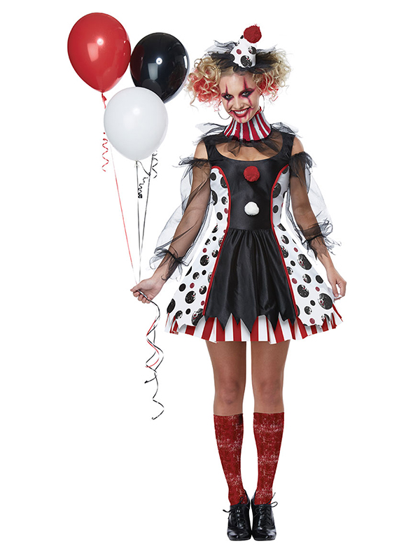 Sexy Clown Women Fancy Dress Costume