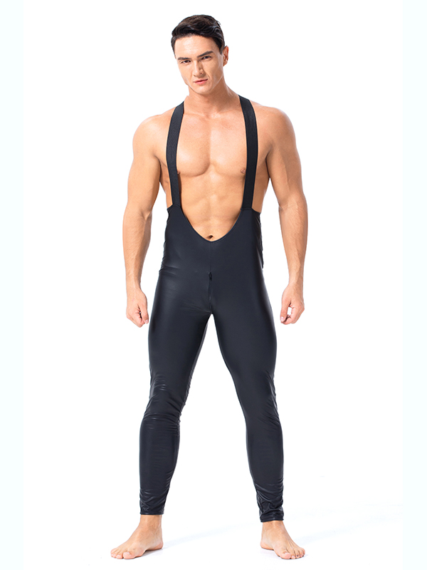 Sexy Men Black Jumpsuit