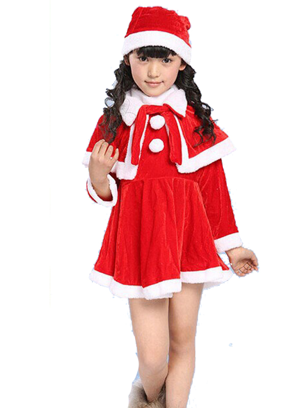 Christmas Girls Santa Costume Fancy Dress