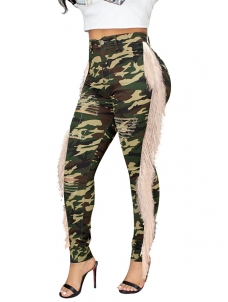 Camouflage Women Winter Pants