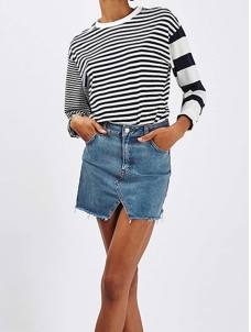 Women Denim Fashion Mini Skirt