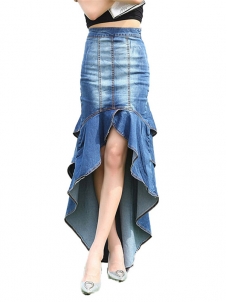 Women Long Denim Fashion Skirt