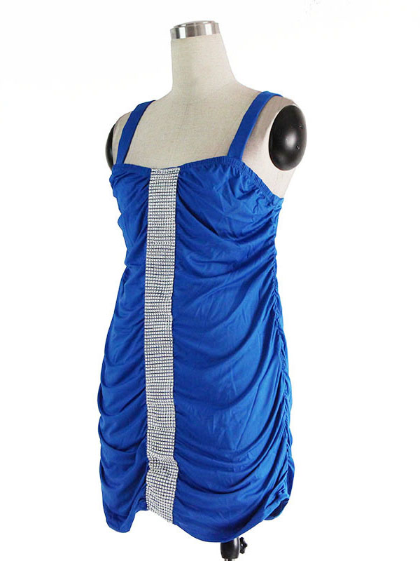 XXL-6XL Blue Plus Size  Dress