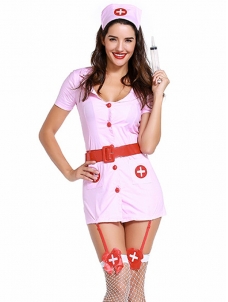 Hot Pink Sexy Naughty Nurse Costume