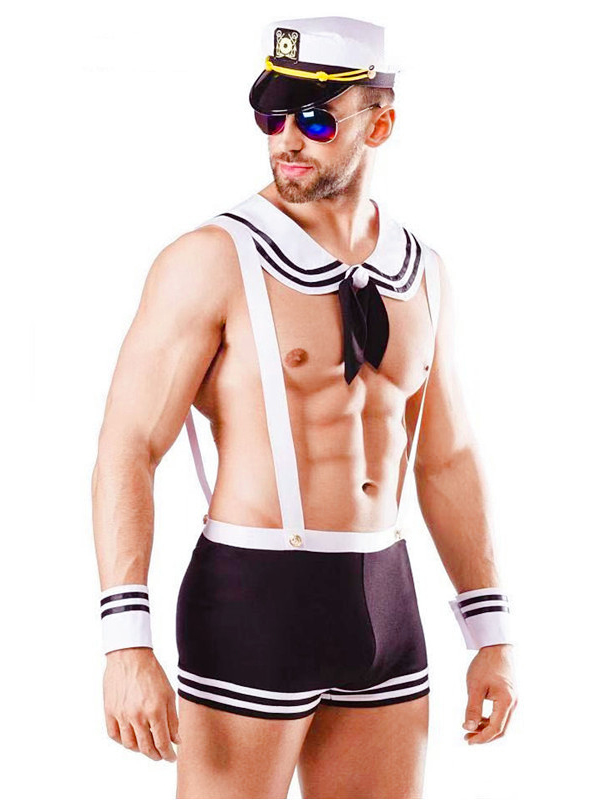 Men Sailor Halloween Costume Lingerie
