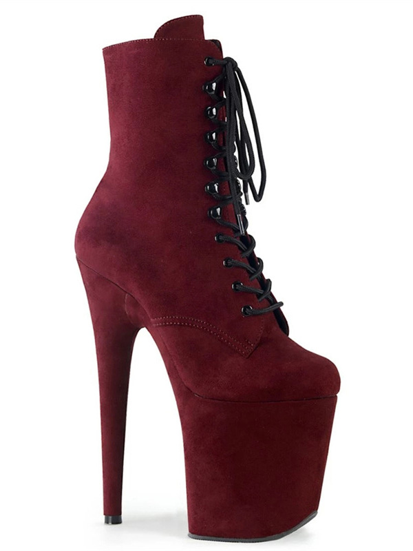 Women Sexy High Heel Platform Shoes Lap Ankle Boots