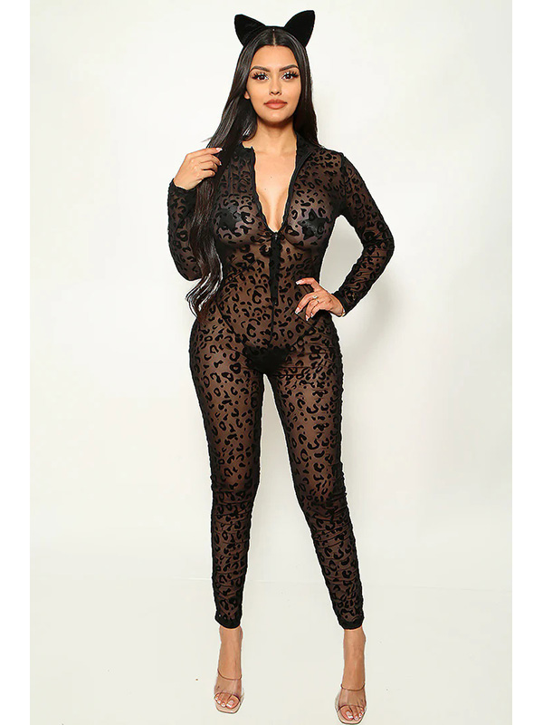 Sexy Cat Women Halloween Costume Lingerie