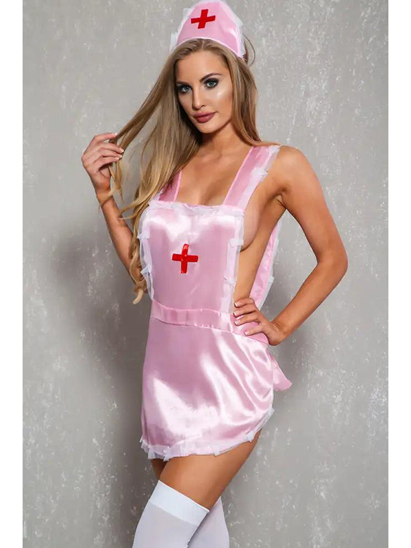 Women Sexy Nurse Halloween Costume Lingerie