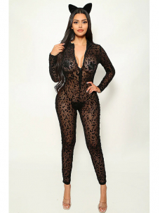 Sexy Cat Women Halloween Costume Lingerie