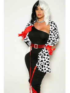 Women Sexy Cruella Deville Costume